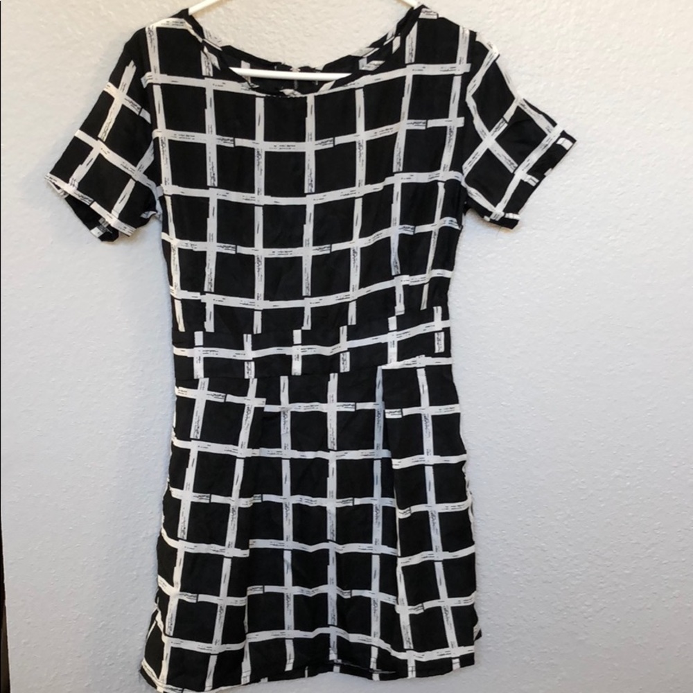 Checkered mini dress brand new